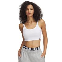 Under Armour Rival Rib Baby Tank White/ White - Dydis M (6000265-100 Marškinėliai)