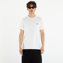 FRED PERRY Ringer Tee White - Dydis XXL (M3519 100 Marškinėliai)