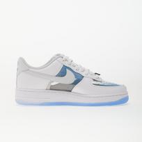 Nike Air Force 1 Retro White/ Pure Platinum-University Blue - Dydis 47.5 (IB5724-100 Laisvalaikio batai)