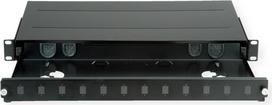ROLINE Leeres Keystone-Patchpanel - Rack montierbar - Schwarz - 1U - 48.3 cm (19)