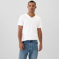 GAP Micro Logo Vneck Tee White Global - Dydis M (502020-02 Marškinėliai)