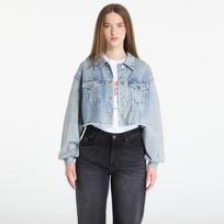 AllSaints Anders Terry Shacket Illusion Indigo - Dydis 10 (W110PE Illusion Indigo Striukės)
