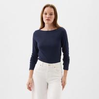 GAP Longsleeve Modal Bateau T-Shirt Navy Uniform - Dydis XXS (540606-00 Marškinėliai)