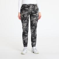 Urban Classics Ladies High Waist Camo Cargo Pants Grey Camo - Dydis W26 (TB3047 Grey Kelnės)