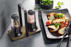 Gefu Salt & Pepper Grinder Set S X-PLOSION® Black