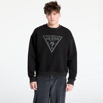GUESS Go Vintage Triangle Crewneck Jet Black Multi - Dydis M (M4BQ11K9V31-JTMU Džemperiai)