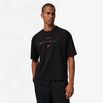 Jordan Flight Men's Script T-Shirt Black/ Gym Red - Dydis XS (IF3014-010 Marškinėliai)