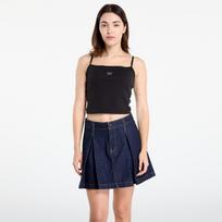 Calvin Klein Jeans Woven Label Rib Crop Black - Dydis XL (LV047C908G UB1 Marškinėliai)
