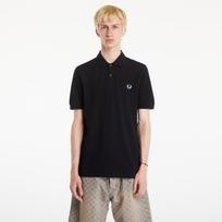 FRED PERRY Plain Polo T-Shirt Black - Dydis M (M6000 350 Marškinėliai)