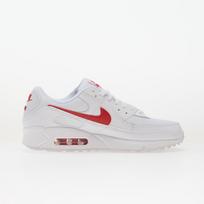 Nike Air Max 90 White/ University Red-White - Dydis 40.5 (DM0029-120 Nike Air Max batai)