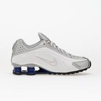 Nike Shox R4 White/ White-Mtlc Silver-Deep Royal Blue-Black - Dydis 44.5 (HQ1988-102 Laisvalaikio batai)