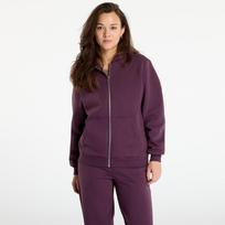 Urban Classics Ladies Fluffy Zip Hoody Plum Purple - Dydis XS (TB7286-18329 Džemperiai)
