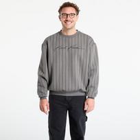 Karl Kani Autograph Pinstripe Sweat Os Crewneck Grey - Dydis L (PD00007594 Džemperiai)