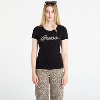 GUESS Ss Logo Hot Fix Tee Black - Dydis S (W5YI16J1314-JBLK Marškinėliai)