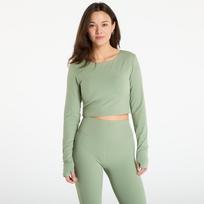 Urban Classics Ladies Sports Longsleeve Matcha Green - Dydis L (TB7807-20524 Marškinėliai)