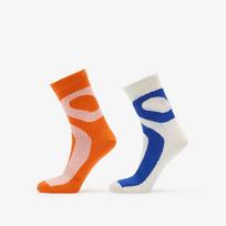 On Liquid Logo Sock High 2-Pack Ivory/ Flame - Dydis S (2UF10130849 Kojinės)