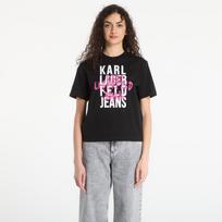 Karl Lagerfeld Jeans Reg Graffiti Logo Tee Black - Dydis S (B1W17057999 Marškinėliai)