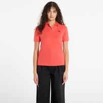 FRED PERRY The Fred Perry Shirt Flamingotan/ Blak - Dydis 10 (G6000 61A Marškinėliai)