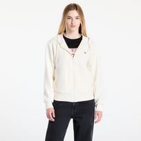 GUESS Olympe Full Zip Hoodie Sweatshirt Cream - Dydis L (V4YQ06KCAY2-G6K5 Džemperiai)