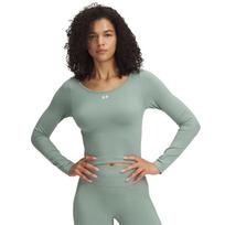Under Armour Vanish Seamless LS Tee Silica Green/ White - Dydis L (1379150-348 Marškinėliai)