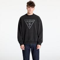 GUESS Originals Eco Vintage Triangle Crewneck Sweatshirt Jet Black Multi - Dydis L (M5GQ35K68I4-JTMU Džemperiai)