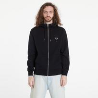 FRED PERRY Hooded Zip Through Sweatshirt Black - Dydis M (J7536 198 Džemperiai)