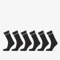 Hugo Boss 6-Pack QS Stripe CC Socks Black - Dydis 39-42 (50510168-001 Kojinės)