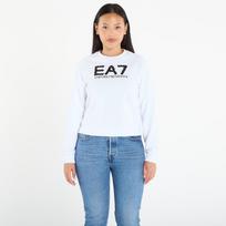 EA7 Emporio Armani Train Logo Series Wmns T-Top Cn C White Alyssum - Dydis S (7W000542AF16442U0008 Džemperiai)