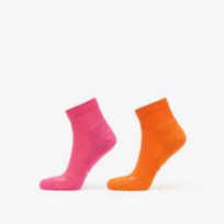 On Core Run Sock Mid 2-Pack Flame/ Pink - Dydis L (2UF10073889 Kojinės)