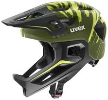 Šalmas Uvex react jr fullface dark olive matt