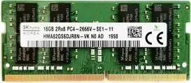 SK Hynix 16GB DDR4 2666MHz SODIMM (HMA82GS6DJR8N-VK) (Refurbished) (Atnaujinta)