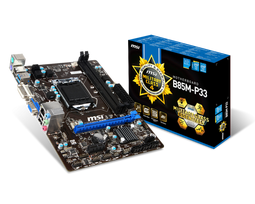 Pagrindinė plokštė MSI B85M-P33 (Atnaujinta) (Atnaujinta)
