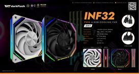 Darkflash INF32 Ventiliatorius -3 in 1 - Baltas