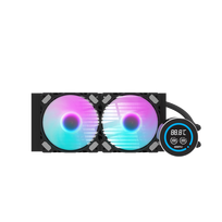 Darkflash Nebula DN240D Procesoriaus (CPU) Vandens Aušintuvas Su LCD - Juodas