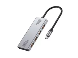 USB 3.2 Gen 2 C tipo koncentratorius su 4 USB-A jungtimis