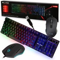 Žaidimų klaviatūra ir pelė RGB USB su LED apšvietimu profesionalams