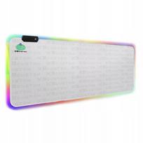 Žaidimų kilimėlis pele RGB 90x40cm White XXXXL