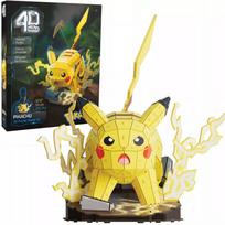 4D dėlionė „Pokémon Pikachu“ – 3D modelis surinkimui, 201 detalė (33 cm)