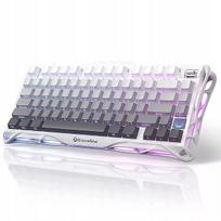 Belaidė mechaninė klaviatūra GravaStar Mercury K1 Gradient White