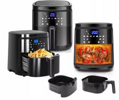 Aigostar AVA beztiepalė gruzdintuvė 7L 1900W Air Fryer XL LCD juoda