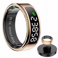 Išmanusis žiedas „Smart Ring“ su LED ekranu, rožinis auksas (R12 / 28)
