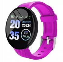 Moteriškas laikrodis MK-Tech SMARTWATCH su žingsniamačiu, pulso matuokliu, violetinis