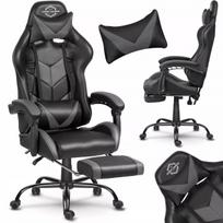 Žaidimų kėdė su masažine pagalvele – ergonomiška ir komfortiška