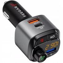 FM siųstuvas Bluetooth – Feegar, greitas įkroviklis QC 3.0/PD, MP3, Audio, USB