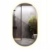 Sieninis ovalus LED veidrodis 40x70 cm