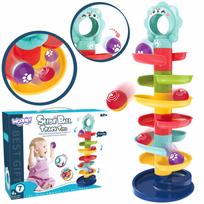 Kamuoliukų takelio spiralės rinkinys + 2 kamuoliukai WOOPIE BABY