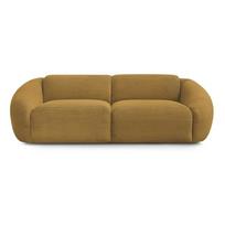 Garstyčių spalvos sofa iš kordinio velveto 250 cm Tina – Bobochic Paris
