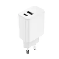 Setty travel charger | 20W | USB-A, USB-C | white