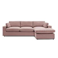 Rožinės spalvos kampinė sofa Belair – Bobochic Paris