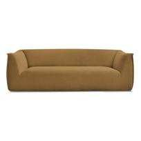 Garstyčių spalvos sofa iš kordinio velveto 242 cm Giorgia – Bobochic Paris
